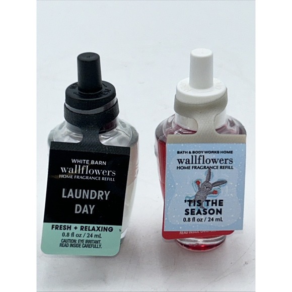 Bath & Body Works Other - Bath & Body Works Combo Pack Wallflower Refill Bulb 'Tis The Season Laundry Day